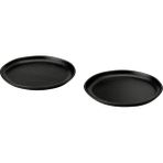 Hobiurun Tatlı Tabağı Seti, Siyah, 18 Cm, 2 Adet - 1 lt