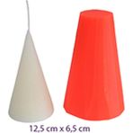 Hobizubi Konik Mum Silikon Kalıbı - M152 - Açık Turuncu