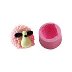 Hobizubi Kuzu Silikon Mum Kalıbı M-157 - Bebe Pembe