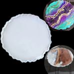 HobiZubi Sehpa Epoksi Kalıp -Büyük Tepsi Kalıbı - 46 cm x15 mm -T14 - Şeffaf