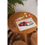 Hoby Games 2 Adet Okul Orta Boy Resim Defteri 25*35CM Arabalı Karton Kapak Spiralli 15 Yaprak Set - Renkli