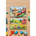 Hoby Games Okul Öncesi Başlangıç Yapboz Lunapark Maceram Ve Çiftlik Ahşap Puzzle Set