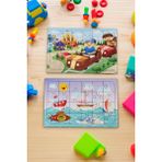 Hoby Games Okul Öncesi Başlangıç Yapboz Lunapark Maceram Ve Deniz Araçları Ahşap Puzzle Set