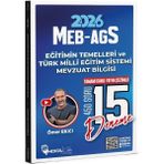 Hoca Kafası 2026 MEB-AGS Eğitimin Temelleri ve Türk Milli Eğitim Sistemi, Mevzuat Bilgisi 15 Deneme Çözümlü - Ömer Ekici Hoca Kafası Yayınları