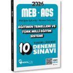 Hoca Kafası Yayınları 2026 Meb Ags Eğitimin Temelleri ve Türk Millî Eğitim Sistemi Tamamı Çözümlü 10 Deneme Sınavı(Komisyon)