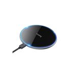 Hoco. CW6 Pro Easy 15W Kablosuz Şarj Cihazı – 1M Type-C Kablolu Wireless Charger, iPhone 13/14/15/16 Uyumlu Compatible AirPods ve Qi Destekli Android Telefonlar İçin Hızlı Şarj Adaptörü (Siyah)