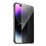 Hoco. iPhone 14 Pro Max 9D Dustproof Hayalet Cam Ekran Koruyucu - Siyah