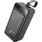 Hoco J123C Element 22.5W+PD20W 60000MAH Dijital Göstergeli Hızlı Şarj Powerbank - Siyah