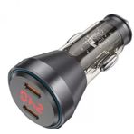 Hoco Nz12c Graceful Pd60w 2 Type-c Girişli Araç Çakmaklı Hızlı Şarj Aleti