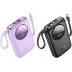 Hoco Q19 Lucky 10000MAH 30W Dijital Göstergeli Kablolu POWERBANK-(5775) - Seçenek