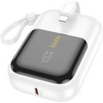 Hoco Q20 Fountain 10000MAH 22.5W+PD20W Dijital Göstergeli Kablolu POWERBANK-(5775) - Siyah