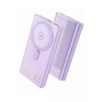 Hoco Q22 Taurus 22.5W PD 20W Magsafe Mor Dijital Ekranlı Powerbank