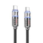 Hoco U122 1.2M Lantern USB to Lightning Siyah Şarj Data Kablosu