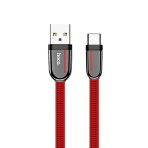 Hoco. U74 USB to Type-C Şarj Data Kablosu - Kırmızı