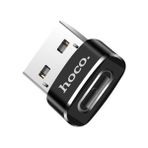 Hoco Ua6 Erkek USB To Dişi Type-C Dönüştürücü Çevirici ADAPTÖR-(5775) - MCT5366-6340 - Siyah