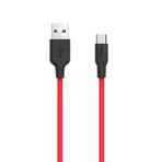 Hoco X21 Usb To Type-C 3A Silikon Hızlı Şarj Ve Data Kablosu-(5775)