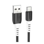 HOCO X82 Type-C to USB 3A Hızlı Silikon Data ve Şarj Kablosu SİYAH