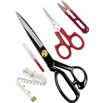 Hodbehod 11 No 28 Cm Siyah Saplı Çelik Somunlu Profesyonel Kumaş Kesim Makası Set