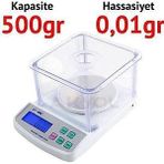 Hodbehod Fanuslu Elektronik Dijital Göstergeli 500 gr Terazi