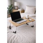 Hodbehod Yatak Koltuk Üstü Laptop Masası - Ceviz - Y: 28 cm D: 60 cm G: 40 cm