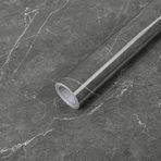 Hode Koyu Gri Mermer Yapışkan Arka Plastik Rulo 30 cm x 3 m, Peel ve Stick Kendinden Yapışkanlı Duvar Kağıdı Temas Kağıdı Su Geçirmez, Mutfak Tezgahı Banyo Mobilyaları Masa için Vinil Wrap Parlak