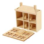 Hoement Bebek Evi Dekorasyon Günlük Kabin Bulmaca Diy Oyun Evi Oyuncakları 3d Bulmaca Bebek Evi Diy Oyuncak Bebek Evi Eğitici Ev Yapbozu 3d Bulmaca Yapım Seti Odun Model Ev Ahşap 3 Boyutlu