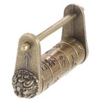 Hoement Çin Tarzı Vintage Kilit Metin Şifre Dolap Kilidi Metal Bebek Kiti