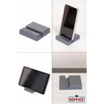 Hoffice Masaüstü Cep Telefonu Tutucu Stant & Masaüstü Tablet Tutucu Stant (2 Adet) - Koyu Gri