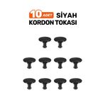 HOFFICE Xiaomi Mi Band 2-3-4-5-6-7 Uyumlu Kordon Toka Pim Klips 10 Adet Siyah (Yüksek Kalite) PİM