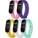 Hoffice Xiaomi Mi Band 3 ve Mi Band 4 Uyumlu Yüksek Kalite Silikon Kordon Seti - Pembe - Lila