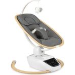 Hoffie Tola Lüks 3D Multi Fonksiyonel Elektrikli Otomatik Sallanan Kademeli Bebek Ana Kucağı - Antrasit/Wood