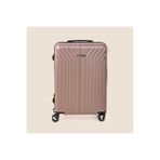 Hoffmanns Vertical Line Orta Boy ABS Valiz - Platin - 66x45x26 cm