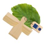 Hofmeister Holzwaren 8 x Raclette kazıyıcı, ahşap, 13 cm, koruyucu kaplamalı raklet tavası, ısıya dayanıklı raklet spatulası, Avrupa'dan sağlam raklet aksesuarı, yerli kayın ağacından