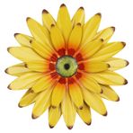 hogardeck Ayçiçeği Dekoru 11" İç Mekan Dış Mekan için Metal Çiçek Duvar Dekoru, Ayçiçeği Mutfak Dekoru Çiçekli Metal Duvar Sanatı, Banyo, Oturma Odası, Sundurma, Bahçe, Avlu, Arka Bahçe için Ayçiçeği