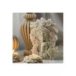 Hogart Design Büyük Boy Çiçek Kraliçesi Büyük Boy Mum & Beton Silikon Kalıp