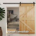 Höger Sürgülü Kapı Mekanizması Ahır Kapısı Fular Modeli Kayar Kapı (Kapının Kendisi Dahil Değildir)
