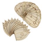 Hohopeti 24 Adet Dollhouse Peri Kapısı Ahşap Kapısı Ağaç Için Peri Kapısı Cüce Ev Kapısı Peri Kapı Kiti Cin Kapısı Ağaçlar Için Peri Kapısı Mini Kapı Minyatür Modeli Çocuk Odun