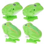 Hohopeti 4 Adet Retro Zıplayan Kurbağa Mini Sepetler Metal Modeller Yeşil Sepet Bebek Sepeti Eski Oyuncaklar Yeşil Oyuncak Metal Sepetler Hediye Plastik Yavru Kedi Çocuk Doldurucu
