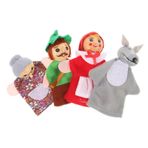 Hohopeti 4 Parmak Sevimli Parmak Kuklaları Eğitici Parmak Kuklaları Hayvan El Kuklası Hikaye Anlatımı Kukla Oyuncakları Kidcraft Peri Masalı Oyuncak Çocuk Noel Küçük Kırmızı