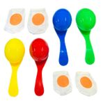Hohopeti 4 Set Denge Kaşığı Oyuncak Oynamak Çocuk Oyuncak Kaşık Açık Havada Çocuklar Yumurta Yürümeye Başlayan Çocuk Etkileşimli Açık Hava Oyuncakları Çim Oyunları Pp
