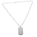 Hohopeti Fan Paslanmaz Çelik Köpek Künyeleri Minimalist Metal Etiket Kolye Gravür Köpek Etiketi Kolye Seyahat Kimlik Çantası Etiketi Metal Köpek Etiketi Hip Hop Zinciri Kendi Emeğiyle 18k