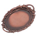 Hohopeti Oyuncaklar Minyatür Bebek Evi Aksesuarları bebek evi plakası bebek evi minik tabaklar retro modeller mini ev DIY aksesuarları küçük tabaklar oval tepsi sütun modeli
