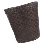 Hohopeti Şık Rattan Sepetler Hasır Dokuma Sepet Sapı Çöp Kitap Gazete Depolama Için