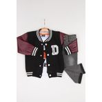 Hola Kids Erkek Çocuk Ceket-Pantolon ve Tişört 3 lü Takım HLK80111 Bordo