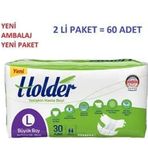 Holder 2x60 Adet Large Belbantlı Islaklık Göstergeli Hasta Bezi