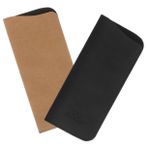 Holibanna 2 Adet Yumuşak deri gözlük çantası kadınlar için gözlük kılıfları Yumuşak gözlük kutusu güneş gözlüğü organizer çanta gözlük kabı gözlük kılıfı Gözlük Seyahat Kılıfı pu