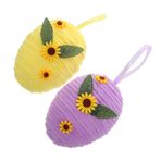 Holibanna 2pcs Yumurta Asma Süsler DIY Yumurtaları Sahte Yumurta Süsleri Sahte Yumurta Asma Dekorasyon Asma Yumurta Süslemeleri