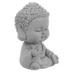 Holibanna Buda Heykeli Minimalist Kumtaşı Buda Süsleme Buda Heykelcik Zen Bahçe Heykeli
