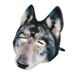 Holibanna Cadılar Bayramı Maskesi Maske Tüylü Doku 3d Hayvan Maskesi Cosplay Ve Etkinlikler Için