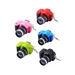 Holibanna Retro Anahtarlık 5 Adet LED anahtarlık Yaratıcı anahtarlık Metal anahtarlık asılı anahtarlık küçük kamera mini kameralar fotoğraf makinesi anahtarlıklar SLR kolye süslemeler